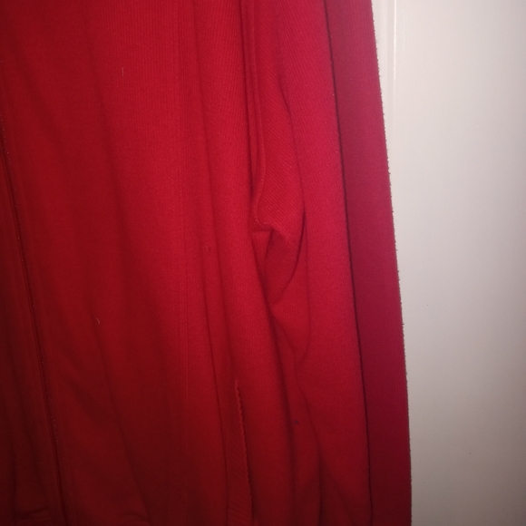Koret K-Wear Red Zippered Cardigan/Jacket Warm/Thick 2X ♥️ - Picture 5 of 7